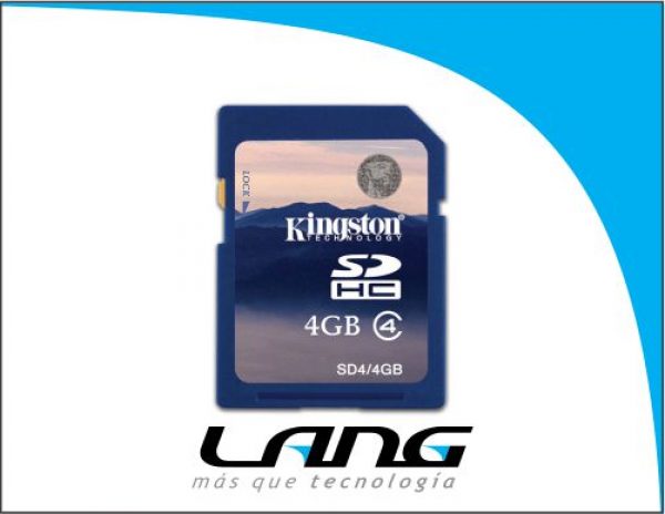TARJETA DE MEMORIA KINGSTON SD 4GB