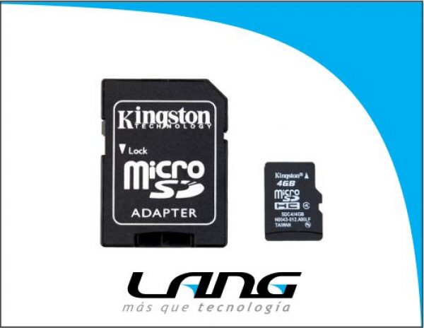 TARJETA MICRO SD+ADAPTADOR SD DE 4GB