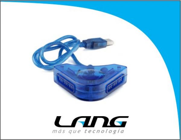 ADAPTADOR DOBLE  JOYSTICK DE PS2 A USB