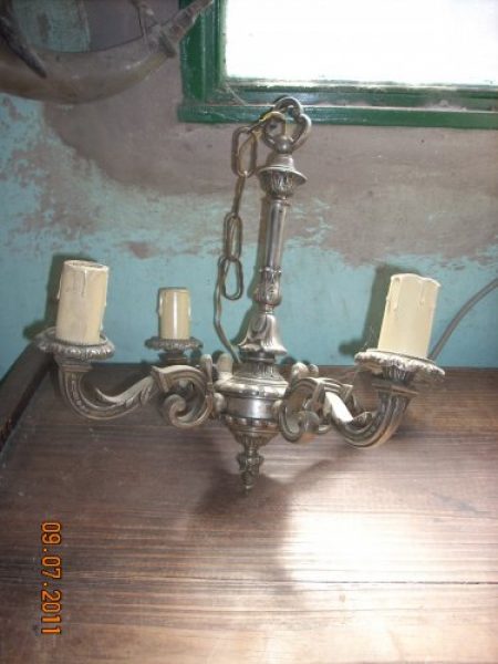 Lampara de bronce