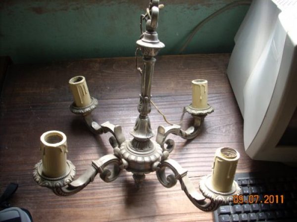 Lampara de bronce