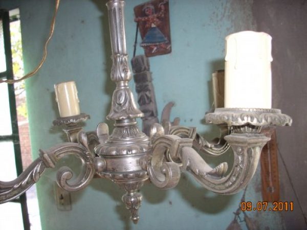 Lampara de bronce
