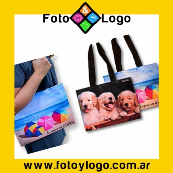FotoyLogo Bolso Playero Estampado