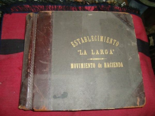 Antiguo Libro De Estancia