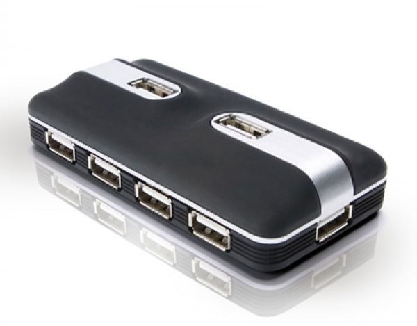 HUB USB 2.0 CON ALIMENTACI&Oacute;N EXTERNA