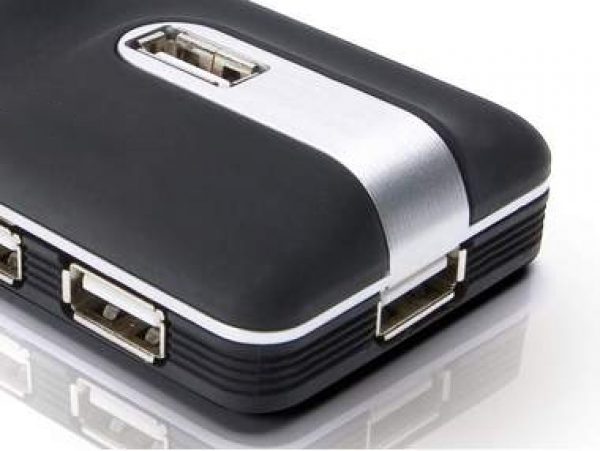 HUB USB 2.0 CON ALIMENTACI&Oacute;N EXTERNA