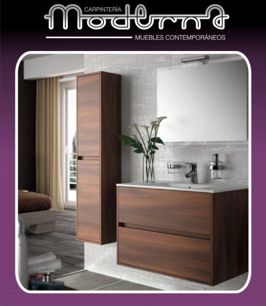 VANITORY WENGUE CON CAJON