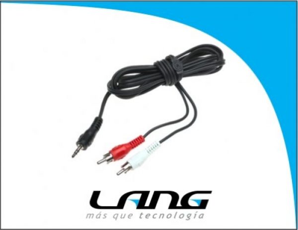 CABLE MINIPLUG A 2 RCA