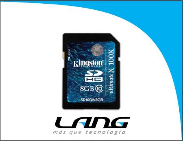 MEMORIA SD KINGSTON 8GB CLASE 10
