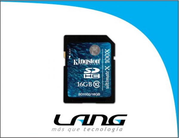 MEMORIA SDHC KINGSTONE CLASE 10-16GB