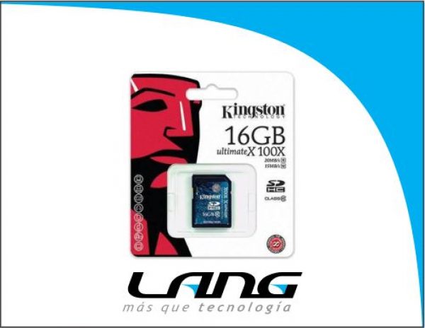 MEMORIA SDHC KINGSTONE CLASE 10-16GB