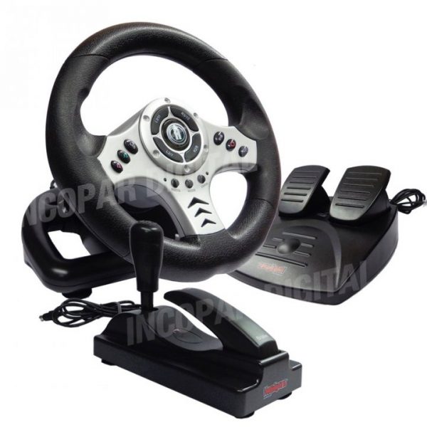 VOLANTE + PEDALERA PS2 / PC
