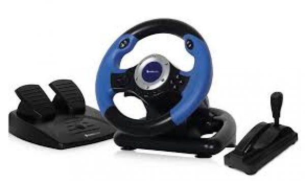 VOLANTE + PEDALERA PS2 / PC
