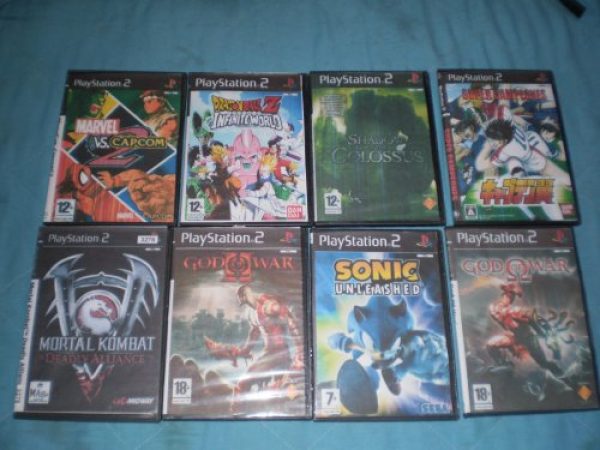 PS2 Chipeada + Joystick + 7 Juegos