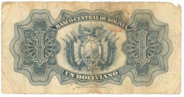 Billete Bolivia - A&ntilde;o 1928