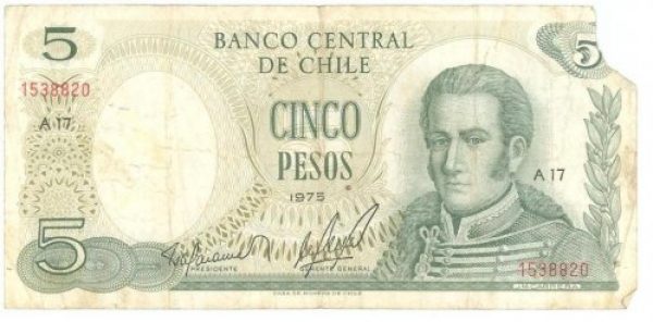 Billete Chile - A&ntilde;o 1962/75