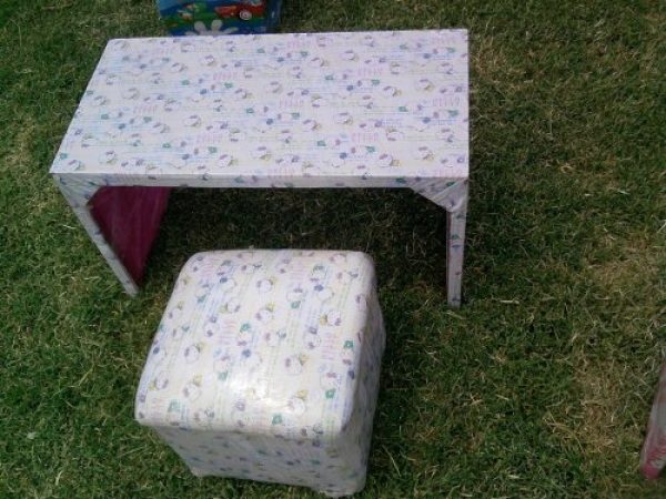 CUBO Y MESA INFANTIL