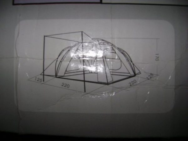 Carpa tipo Igl&uacute; para 4 personas