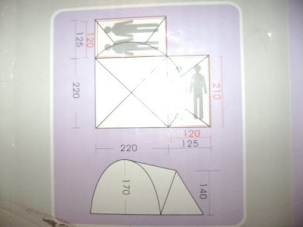 Carpa tipo Igl&uacute; para 4 personas