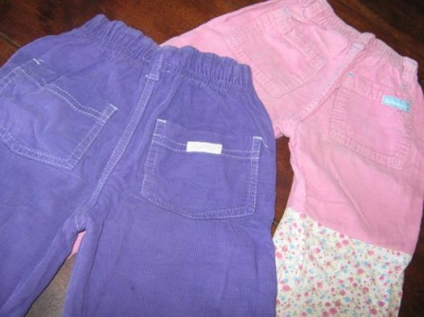 LOTE DE 2 PANTALONCITOS CORDEROY GIMOS!