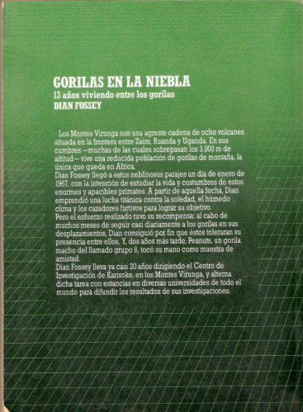 DIAN FOSSEY. GORILAS EN LA NIEBLA
