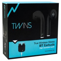 Auriculares Bluetooth Twins2 Negro Noga