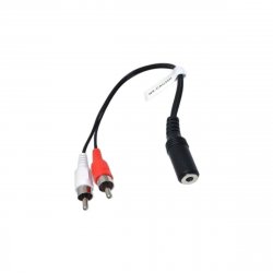 Cable Audio Auxiliar 3.5mm Hembra / 2 RC