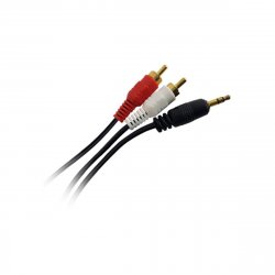 Cable Audio Auxiliar 3.5mm / 2 RCA 1.8m