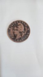 Moneda 2 centavos año 1883 