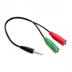 Cable Adaptador 1 Jack 3.5 a 2 Plug 3.5