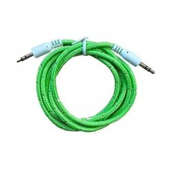 Cable Auxiliar Plug 3.5mm Verde Netmak
