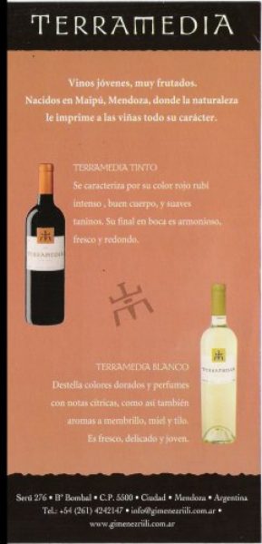 VINO TERRAMEDIA (GIMENEZ RIILI)