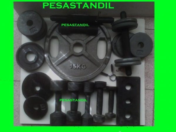 vendo pesas, mancuernas, ladrillos,etc 
