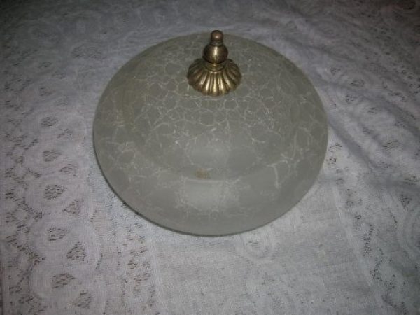 APLIQUE EN VIDRIO Y BRONCE