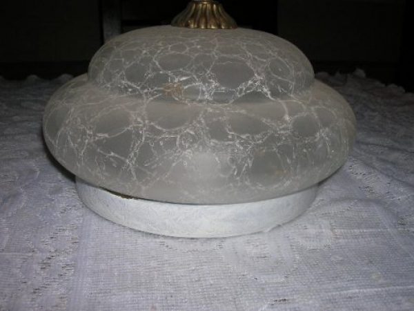 APLIQUE EN VIDRIO Y BRONCE