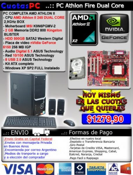 PC Completa Dual Core GeForce nVidia