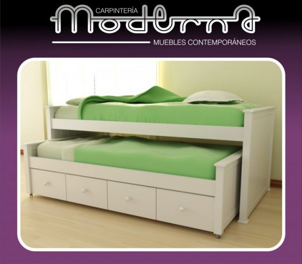 CAMA INFANTIL CUCHETA Y NIDO