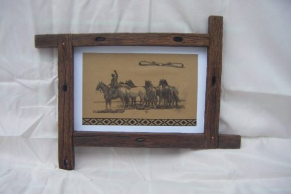 CUADRO VARILLAS c/LAMINA DE CABALLOS
