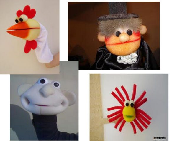  marioneta y t&iacute;teres de goma espuma