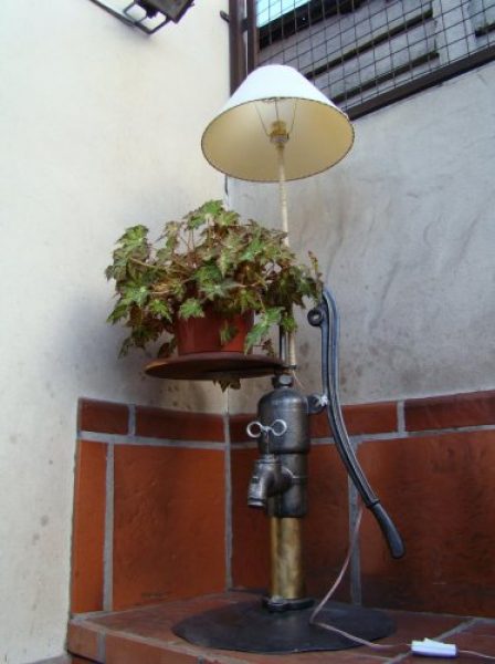 LAMPARA DE PIE ESTILO CAMPO
