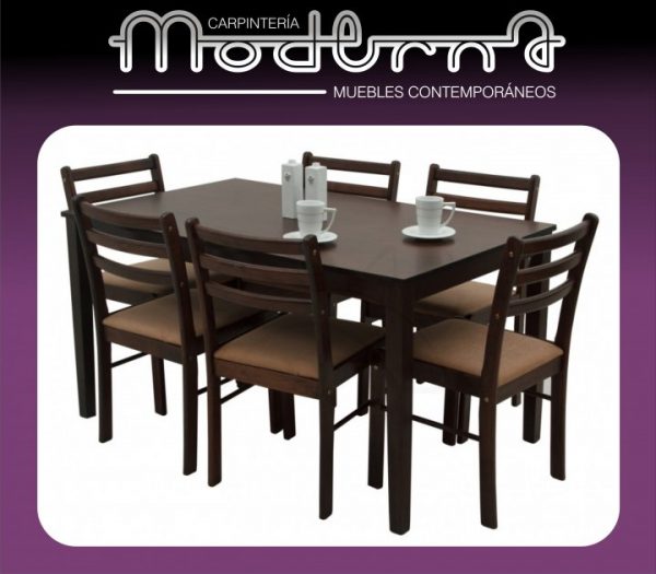 JUEGO DE COMEDOR MESA + SILLAS