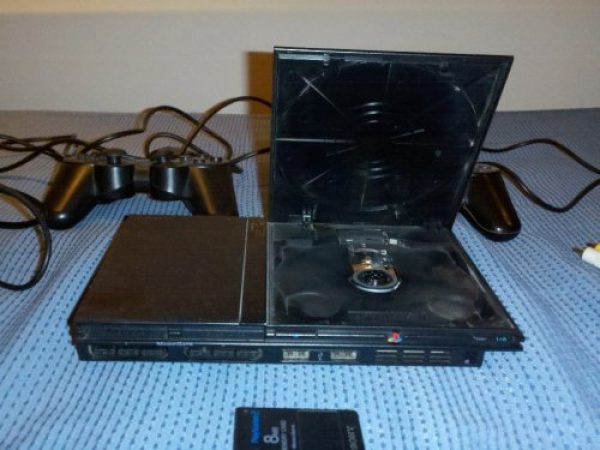 Play Station 2 + guitarra + 40 juegos