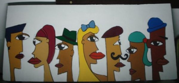 Cuadro - 30x65cm - Cosmopolitas