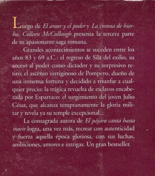 COLLEN McCULLOUGH. FAVORITOS DE LA FORTUNA