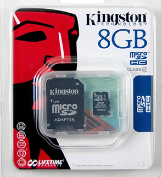 8GB KINGSTON MICRO SD 2 EN 1 $88