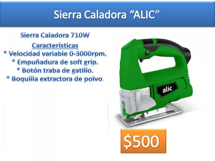 Sierra caladora Alic 710W en Tandil - Región 20