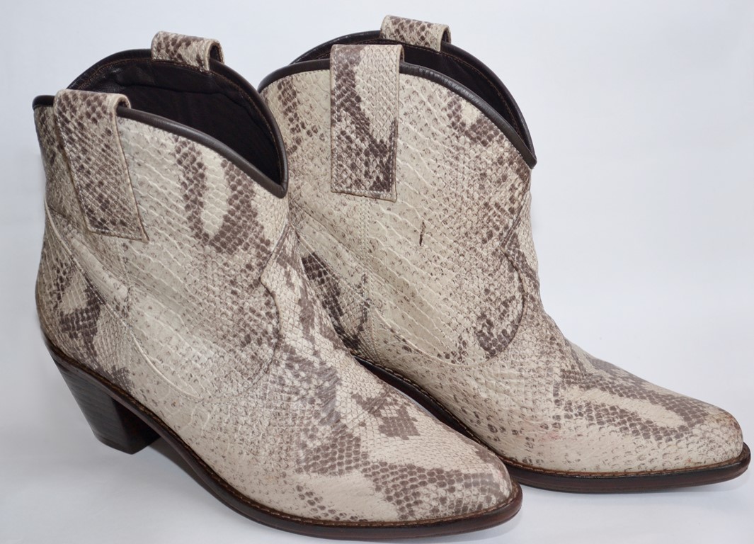 Botas texanas cuero reptil italiano en Olavarría - Región 20