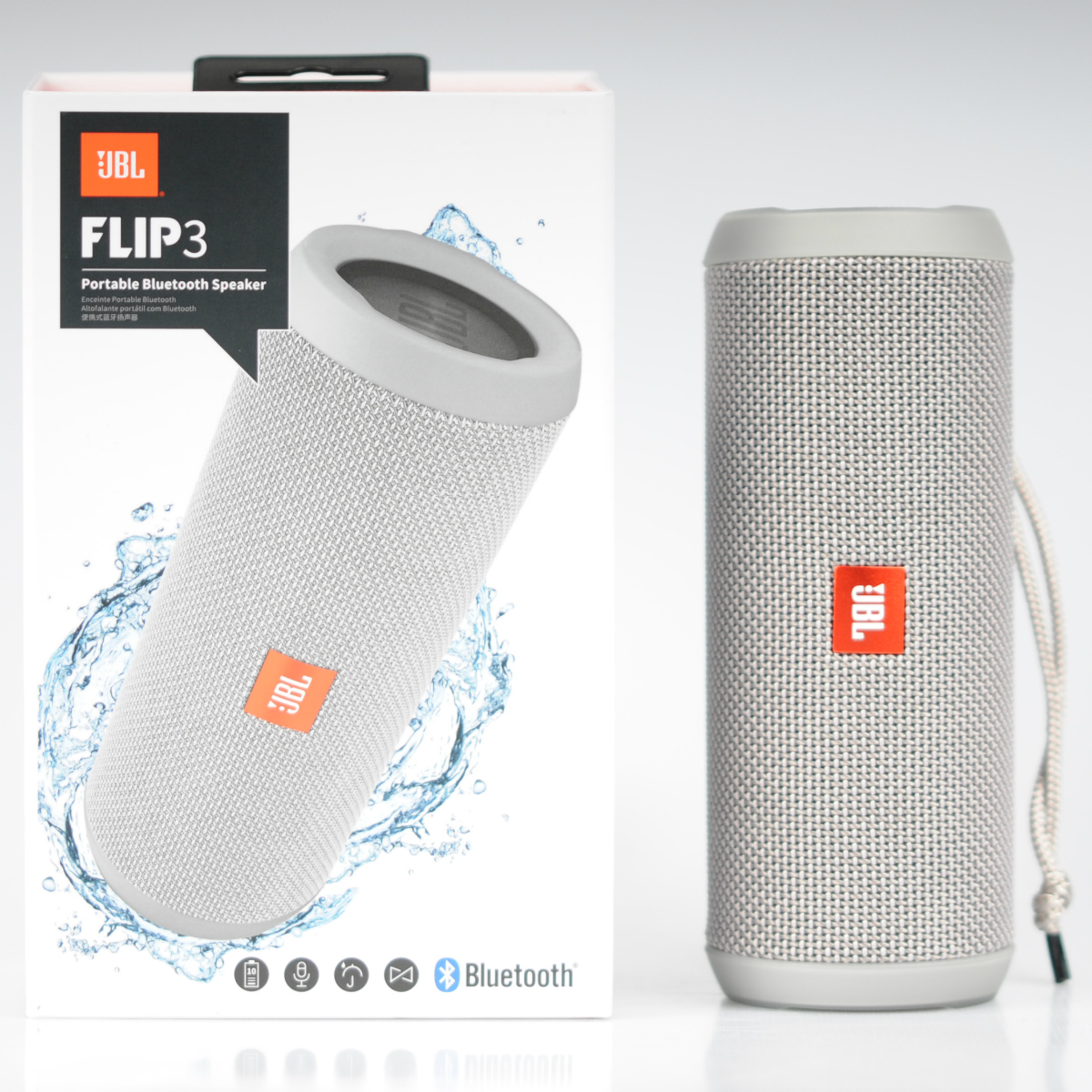 Parlante portátil JBL Flip 3 Bluetooth, Micro USB color negro - Winpy.cl