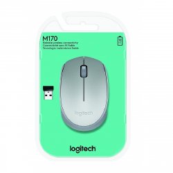 Mouse Inalambrico M170 Plateado Logitech