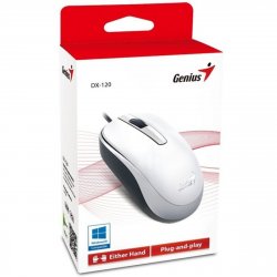 Mouse USB Dx-120 White Genius